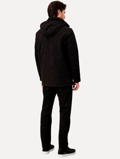 Jaqueta Calvin Klein Hooded Clássica Chumbo