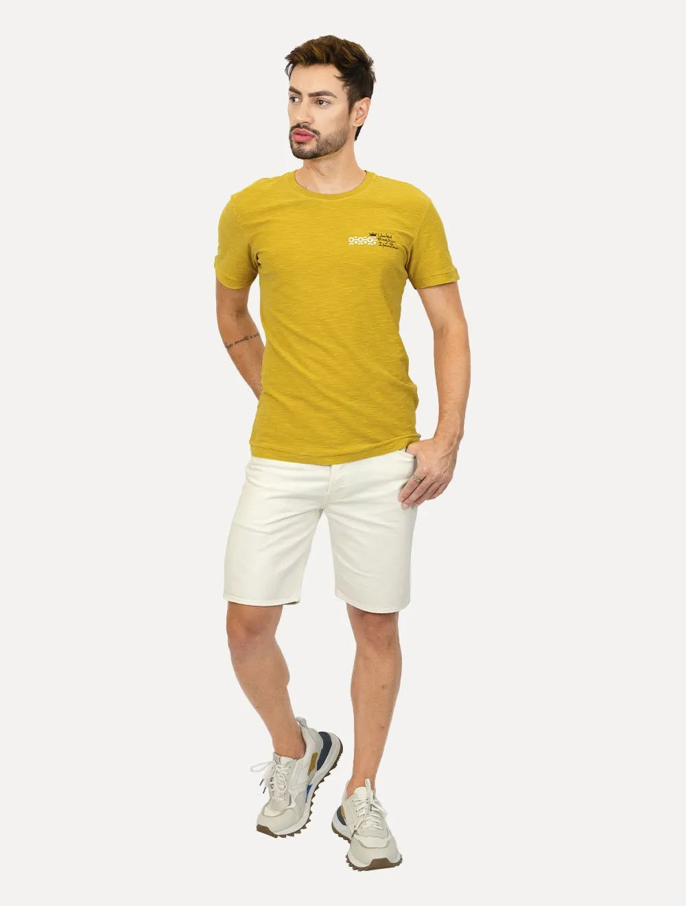 Bermuda Levis Jeans Masculina 501 Original Shorts Off-White