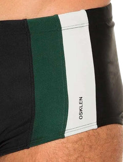 Sunga Osklen Masculina Color Band Recortes Verde/Off/Preta