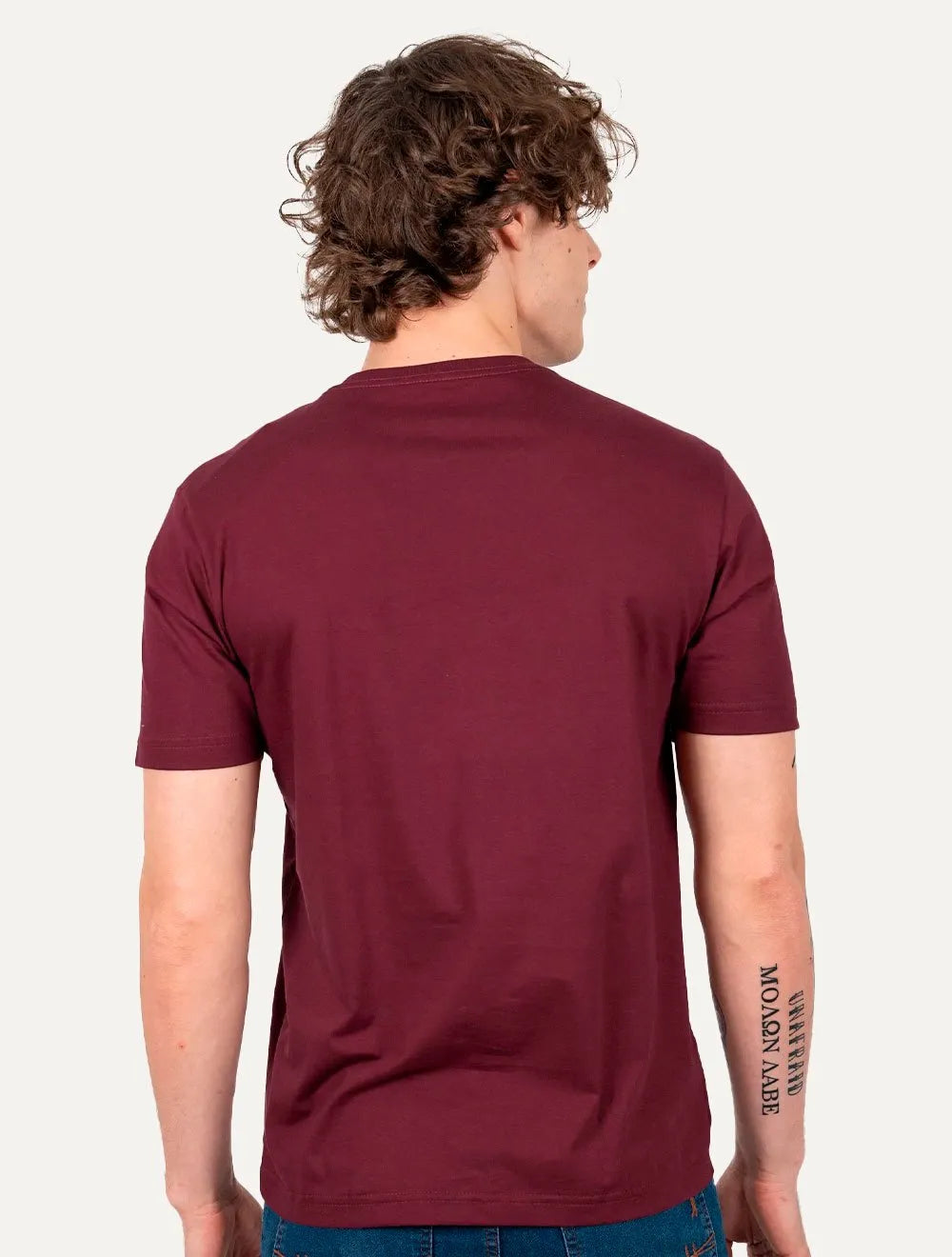 Camiseta Aleatory Masculina Navy Icon Bordô