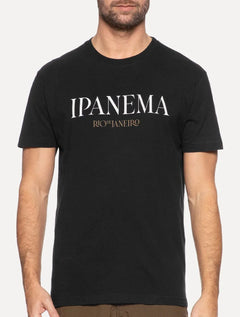 Camiseta Osklen Masculina Regular Vintage Ipanema Serif Preta