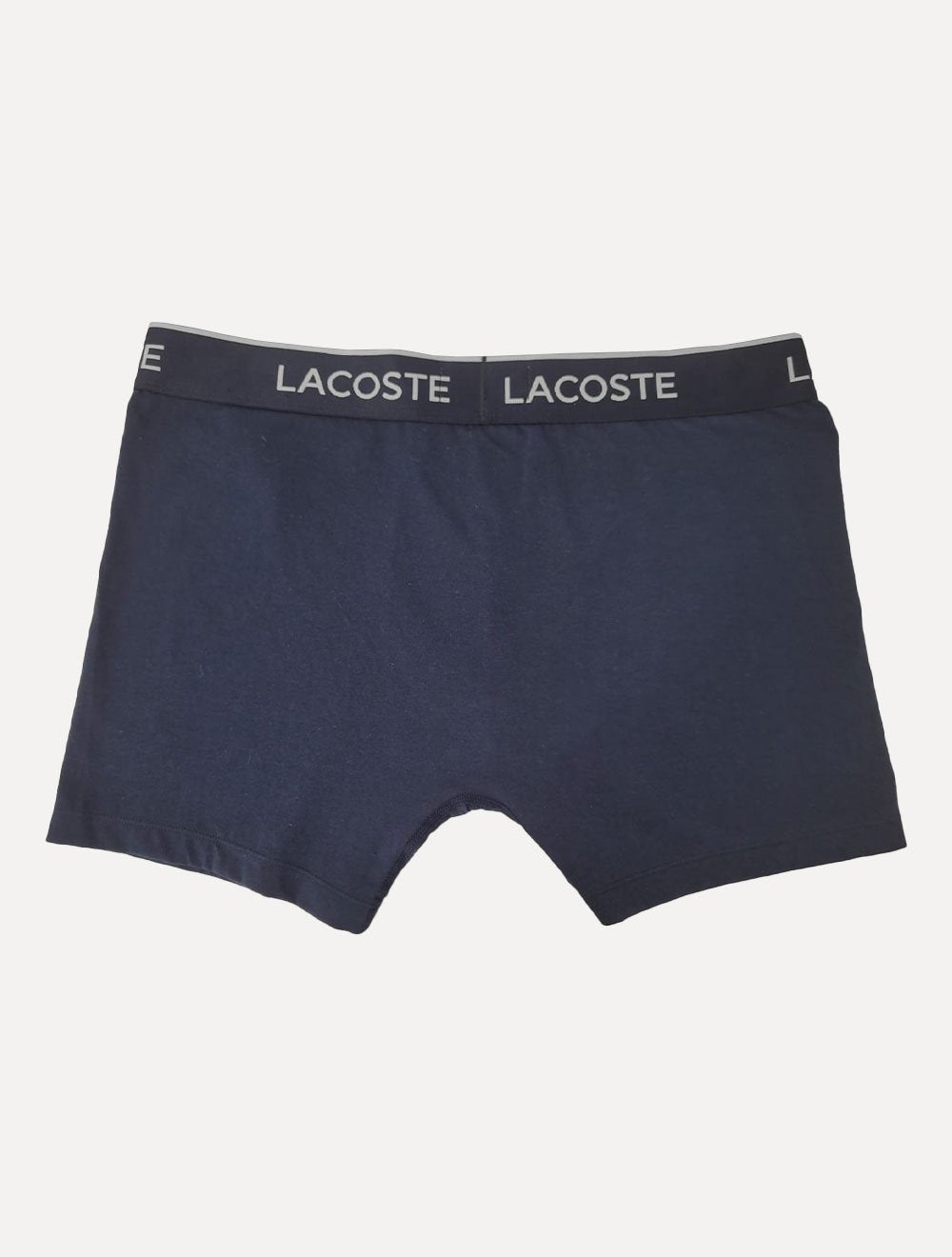 Cuecas Lacoste Boxer Long Colored Lettered Waist Azul Marinho Pack 3UN
