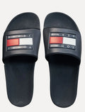 Chinelo Tommy Jeans Slide Essential Flag Pool Azul Marinho
