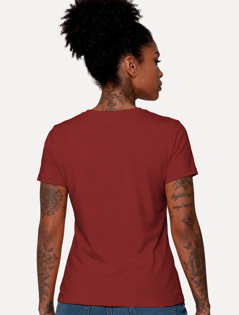 Camiseta Guess Feminina Silk Classic Logo Vermelha