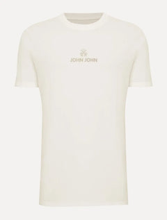 Camiseta John John Masculina Regular Fit Loft Off White