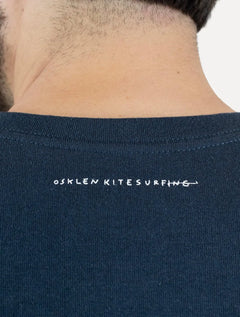 Camiseta Osklen Masculina Regular Big Shirt Kite Logo Azul Marinho