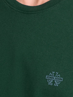Camiseta John John Masculina Regular Fit Light Transfer Verde Escuro