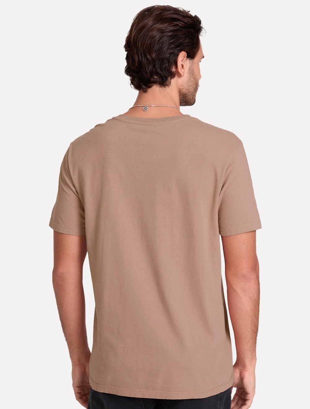 Camiseta John John Masculina Regular Fit Brand Cáqui Médio