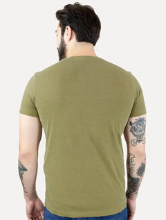 Camiseta Osklen Masculina Slim Stone Tridente Classico Marrom