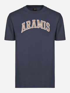 Camiseta Aramis Masculina Regular New College Azul Marinho