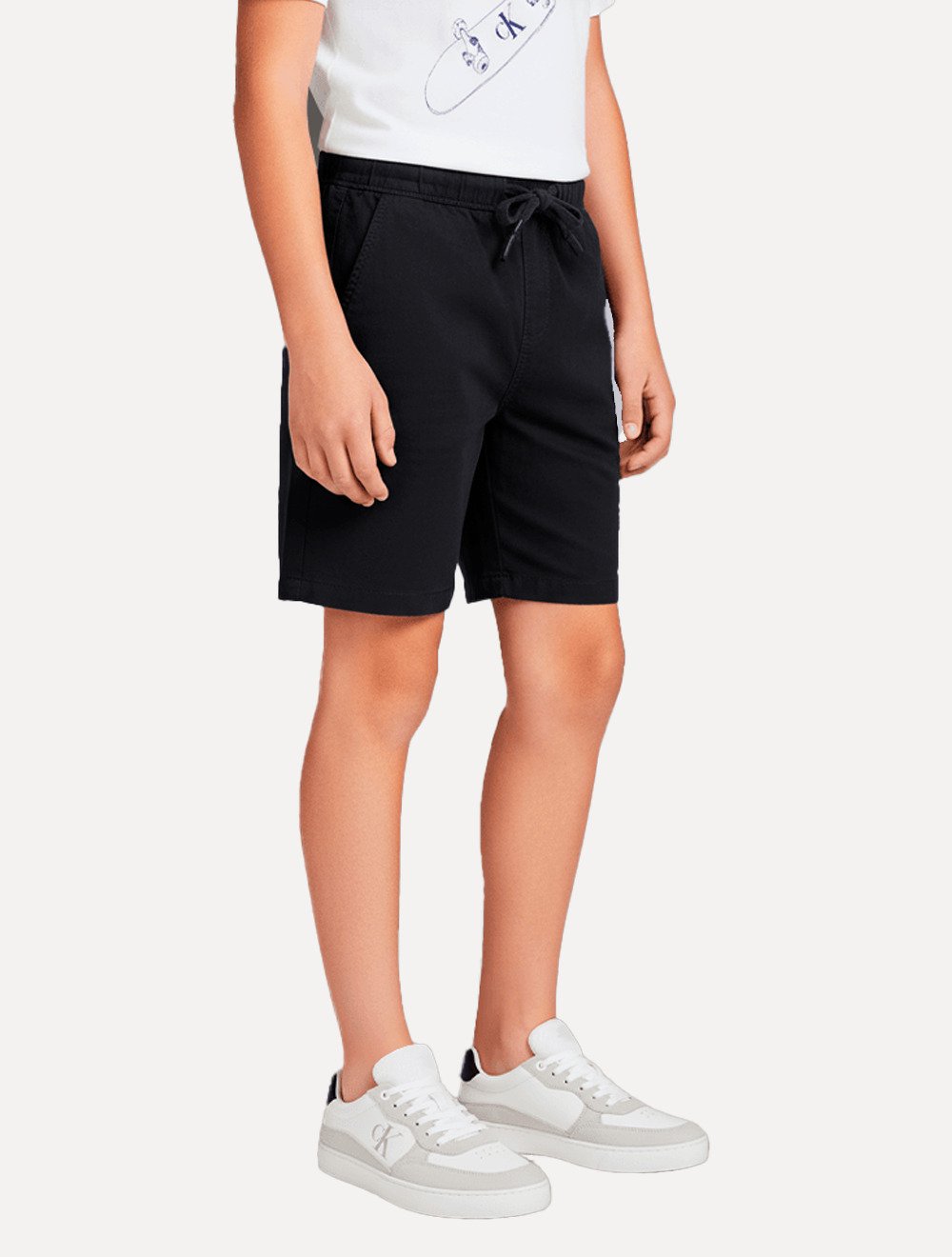 Bermuda Calvin Klein Infantil Color Curta Paper Azul Escuro