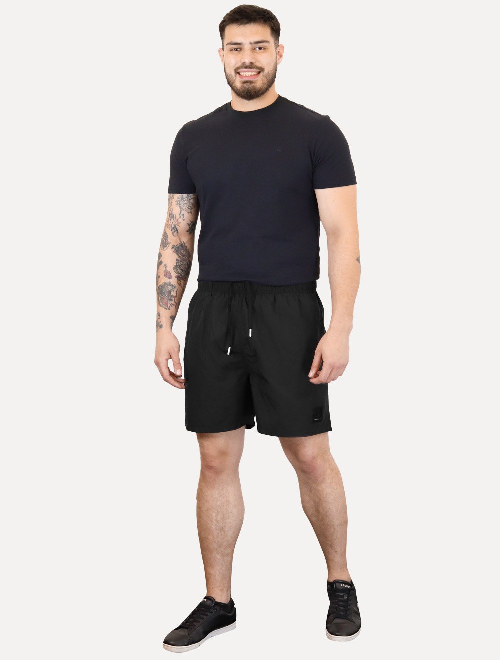 Short Armani Exchange Beachwear Masculino Preto