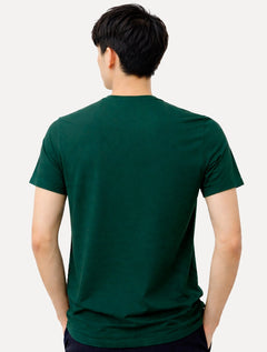 Camiseta Calvin Klein Jeans Masculina Light New Logo Verde Escuro