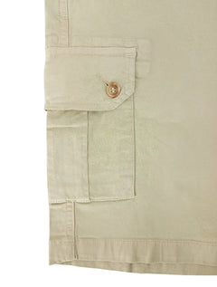 Bermuda Nautica Masculina Cargo Sarja Caqui Claro