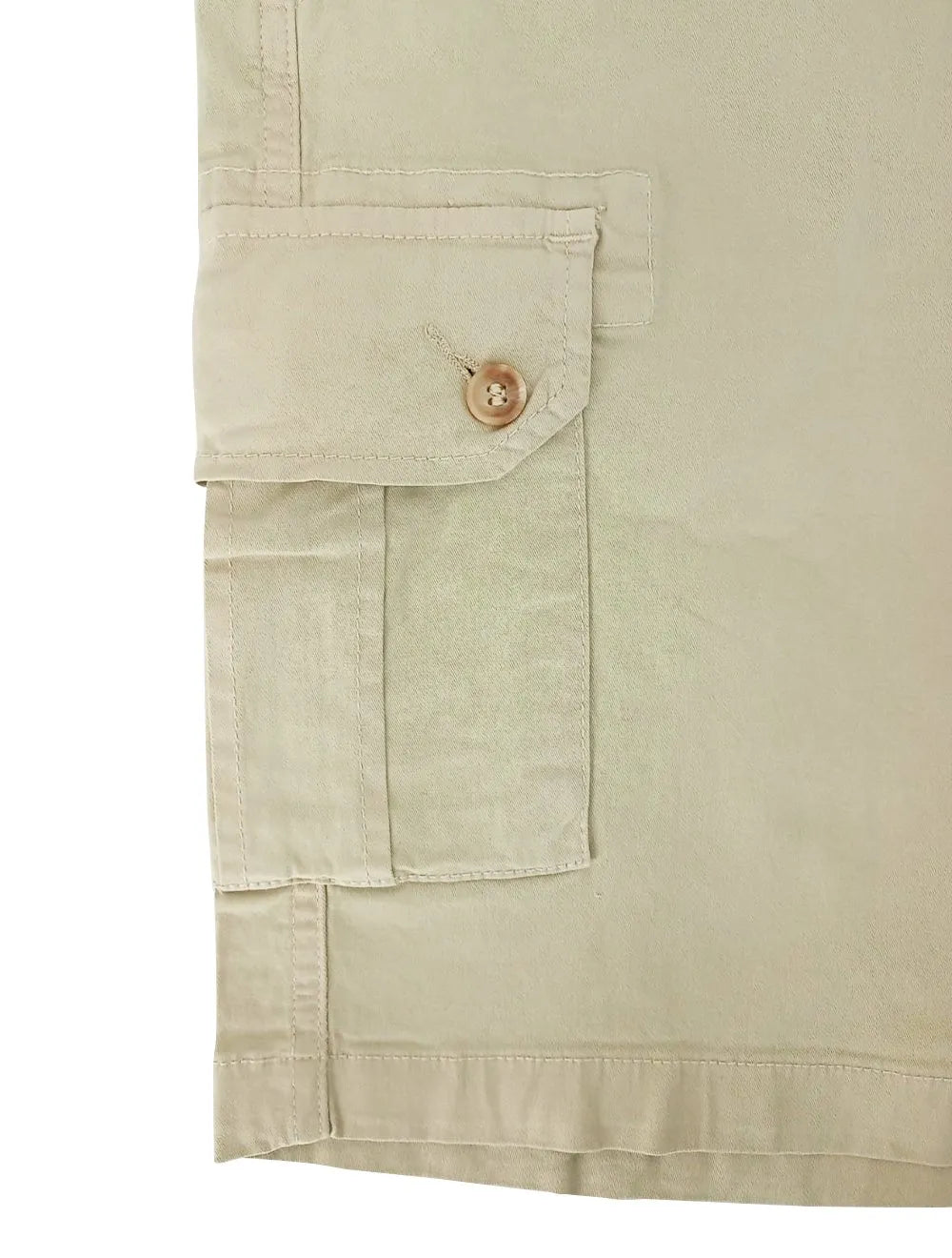 Bermuda Nautica Masculina Cargo Sarja Caqui Claro