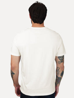 Camiseta Dudalina Masculina Essentials Stripe Center Off White
