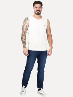 Regata King & Joe Masculina Logomania Malha Signature Off White