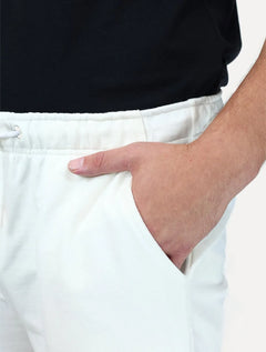 Bermuda King & Joe Masculina Moletom Comfort Logo Off White