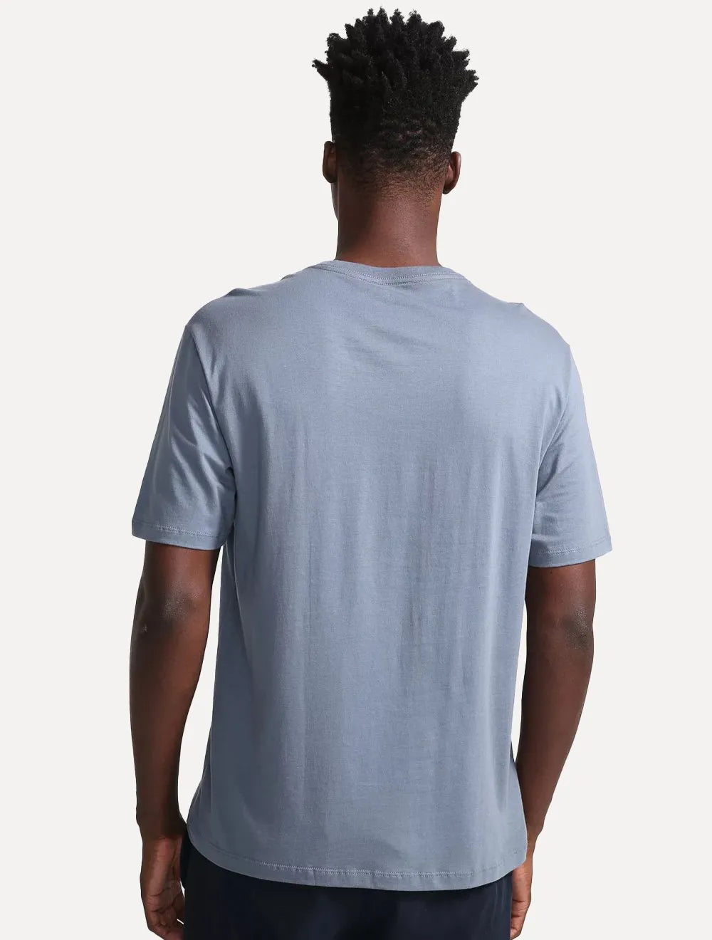 Camiseta Dudalina Masculina V-Neck Essentials Black Icon Cinza Médio