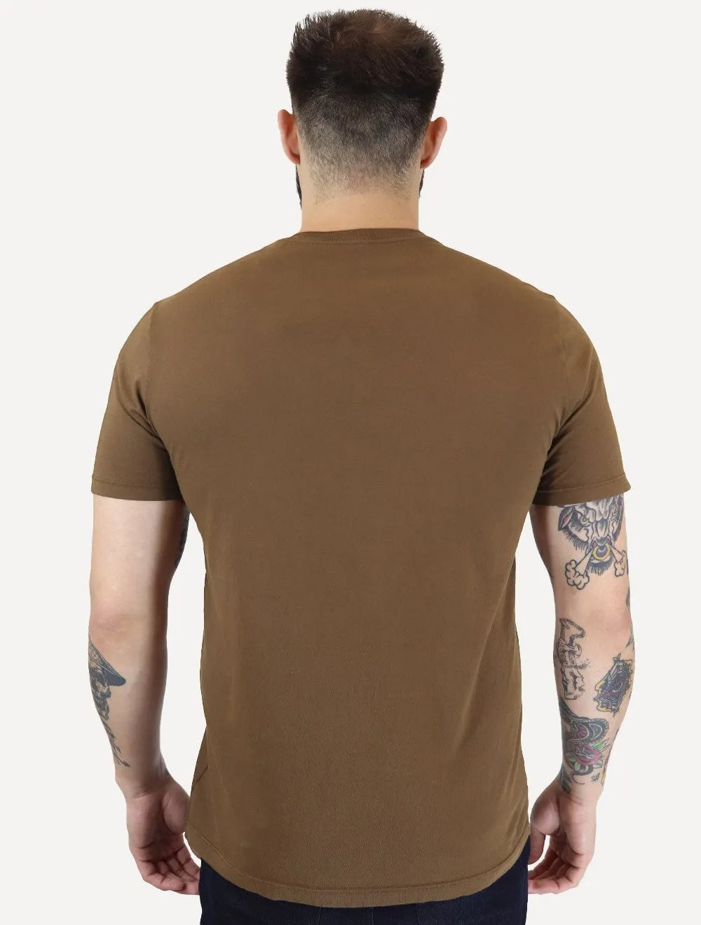 Camiseta Calvin Klein Jeans Masculina Light New Logo Marrom