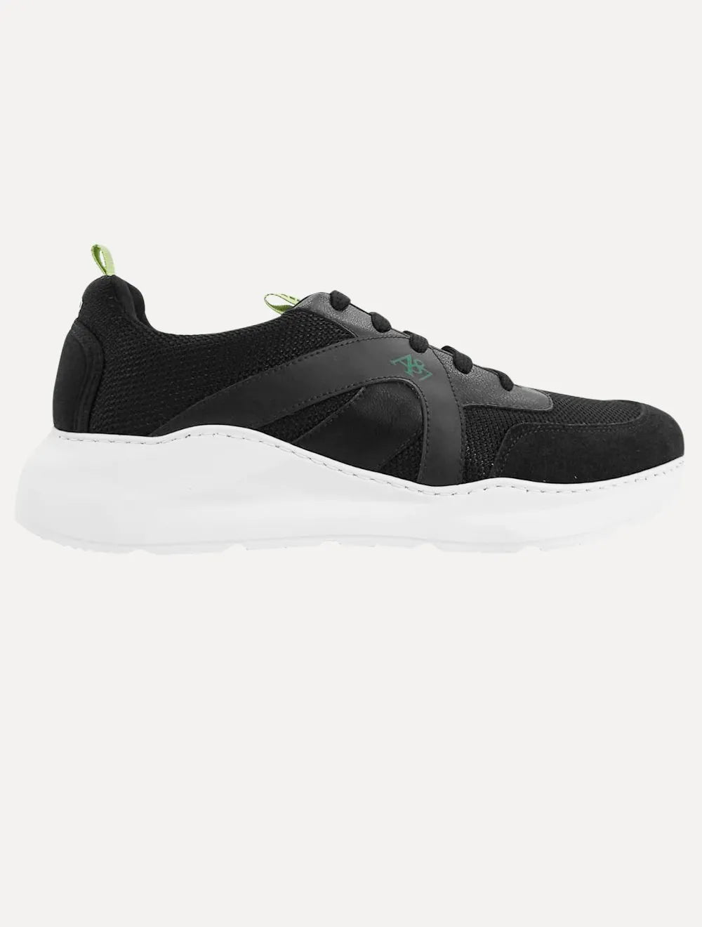 Tênis Aeropostale Masculino Casual Recorte Textile A87 Verde/Preto