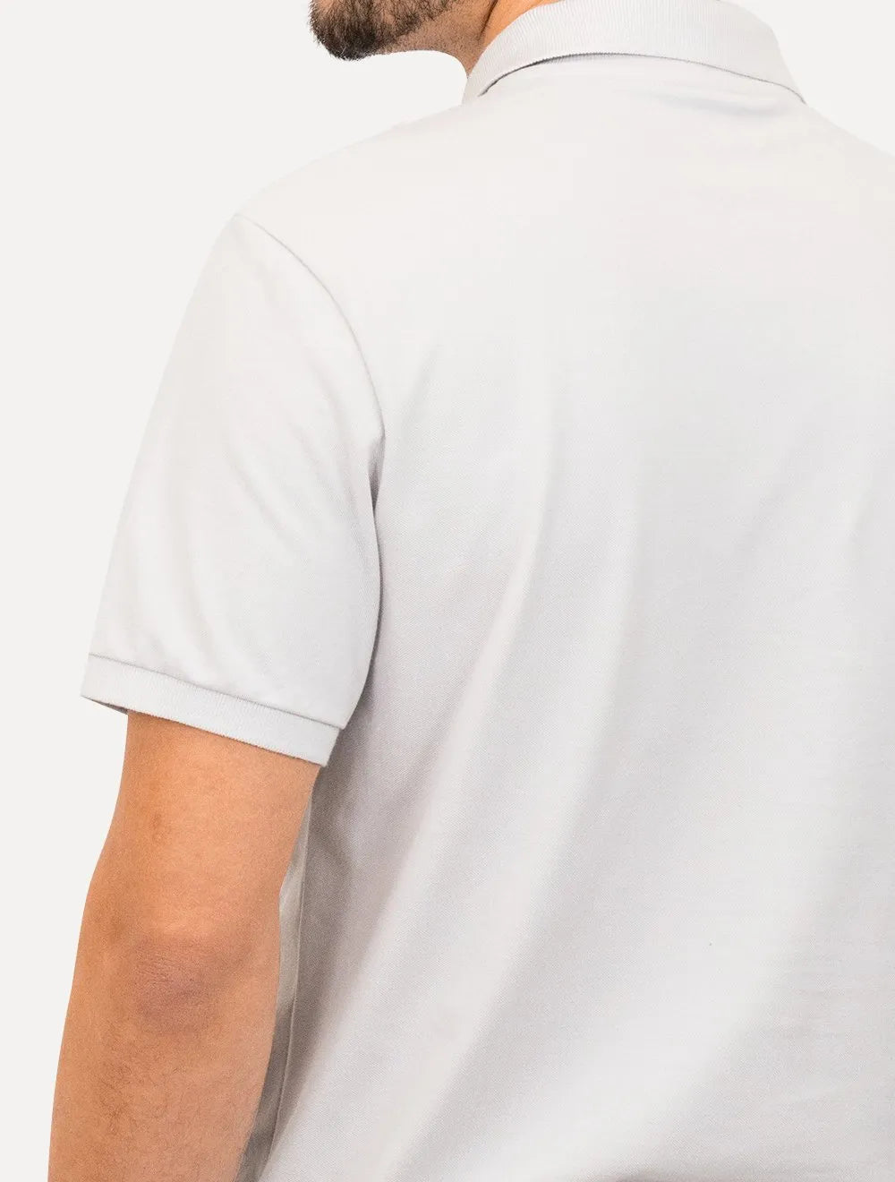 Polo Ellus Masculina Piquet Classic Easa Cinza Claro