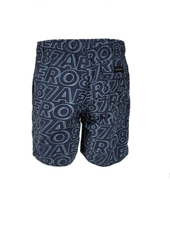 Short Aeropostale Masculino Swimwear Aero 87 Full Print Azul Marinho