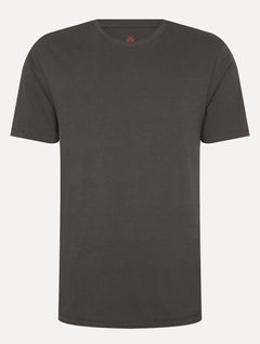 Camiseta John John Masculina Regular Fit Basic Lisa Cinza Escuro
