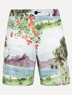 Bermuda Osklen Masculina Sarja Casual RJ Color Off-White