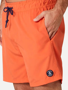Short Original Penguin Masculino D'Água Logo Patch Laranja