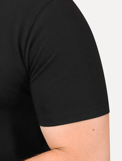 Camiseta Guess Masculina Silk Logo Simple Preta