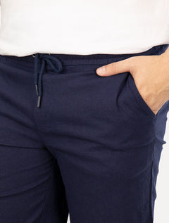 Bermuda Original Penguin Masculina Regular Chino Linho Azul Marinho