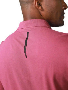 Polo Calvin Klein Jeans Masculina Piquet Omega Logo Rosa Escuro