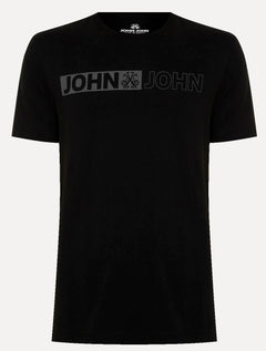 Camiseta John John Masculina Regular Fit On And Off Preta