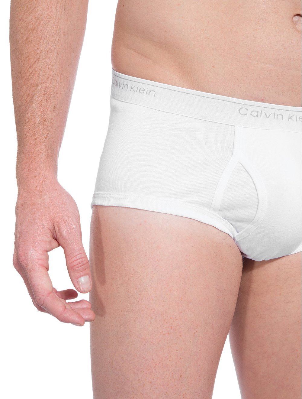 Cuecas Calvin Klein Brief Logo Branca Pack 3UN