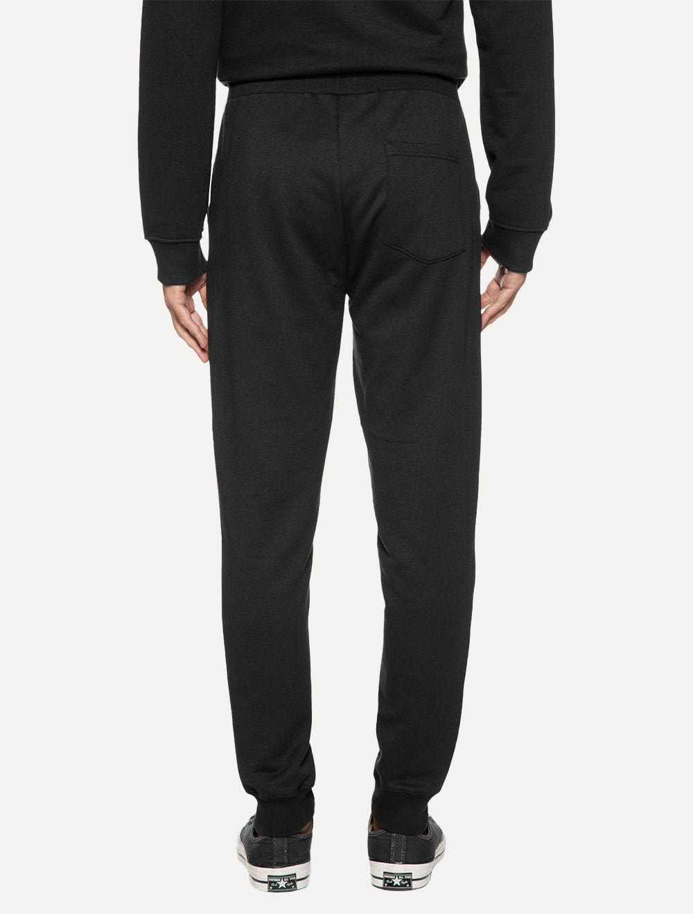 Calça John John Moletom Masculina Embossed Black Preta