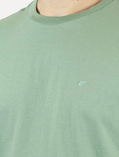 Camiseta Ellus Masculina Cotton Fine Easa Duocolor Verde Claro