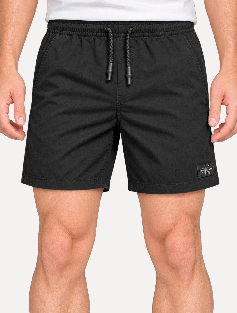 Short Calvin Klein Jeans Sarja Masculino Color Elastic Mini CK Logo Preto