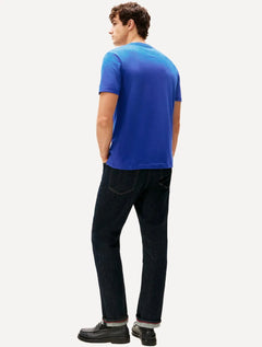Camiseta Tommy Hilfiger Masculina Center New Stack Azul Royal