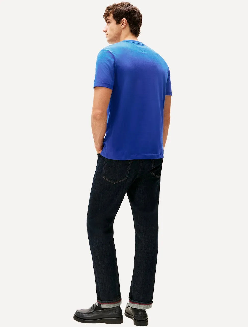 Camiseta Tommy Hilfiger Masculina Center New Stack Azul Royal