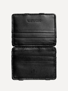 Carteira Dudalina Masculina Mágica de Couro Preta