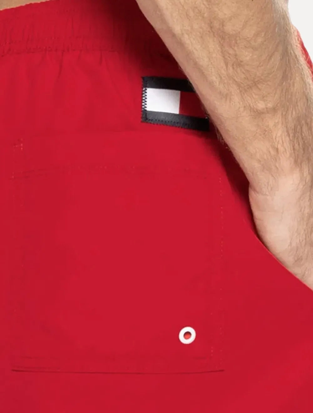 Short Tommy Hilfiger Masculino Medium Drawstring Swimwear Vermelho