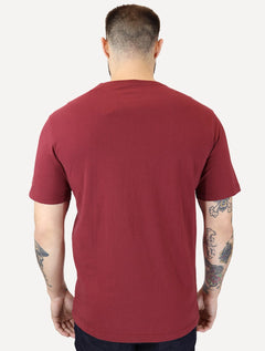 Camiseta Von der Volke Masculina Origineel Linear Brand Marsala
