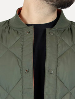 Jaqueta Calvin Klein Jeans Dupla Face Bomber Reversivel Verde Oliva