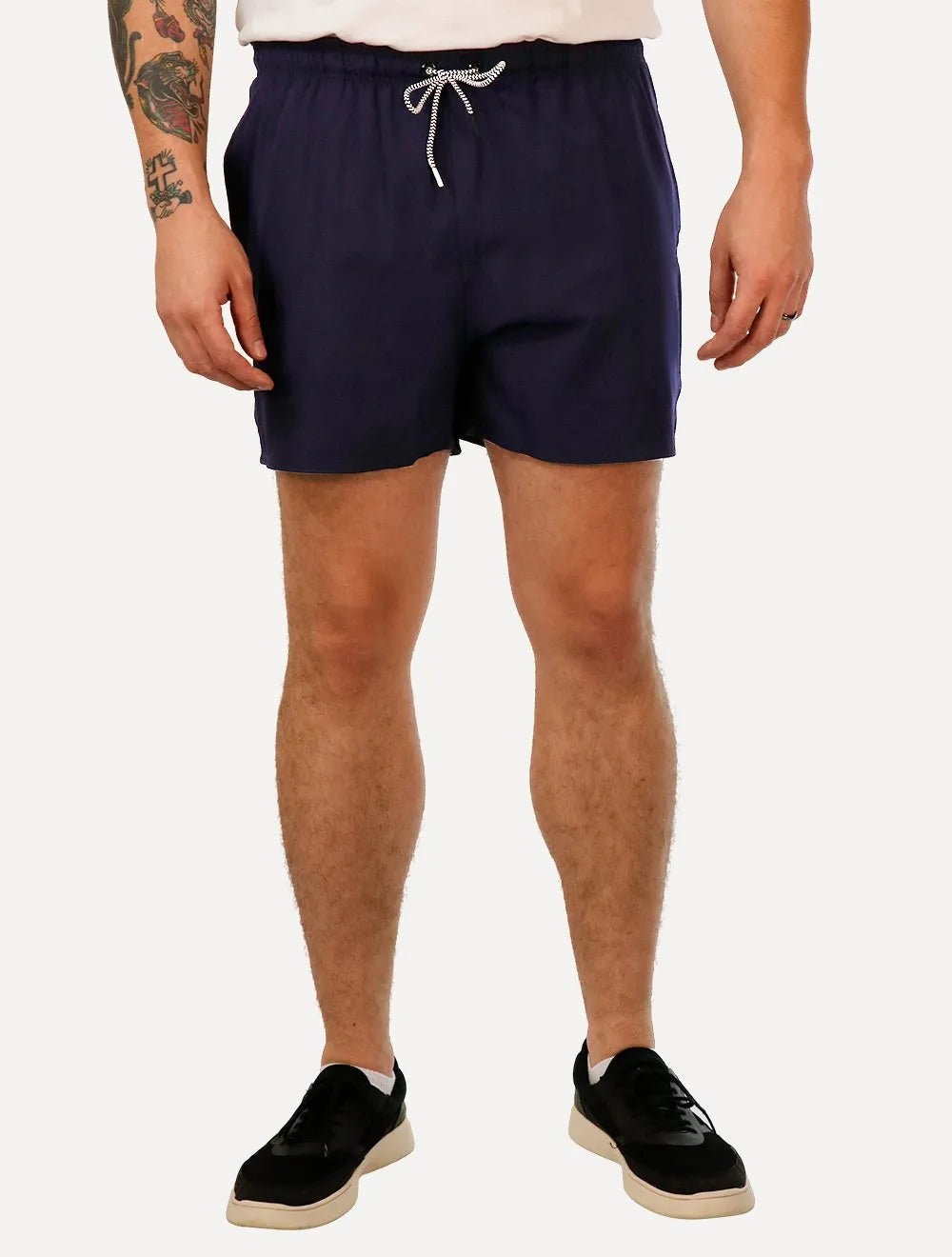 Short Reserva Masculino D'Água Beachwear Liso Basico Lateral Azul Marinho