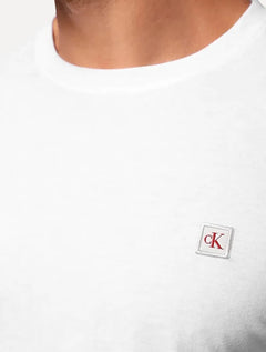 Camiseta Calvin Klein Jeans Masculina CK Embroidery Patch Branca