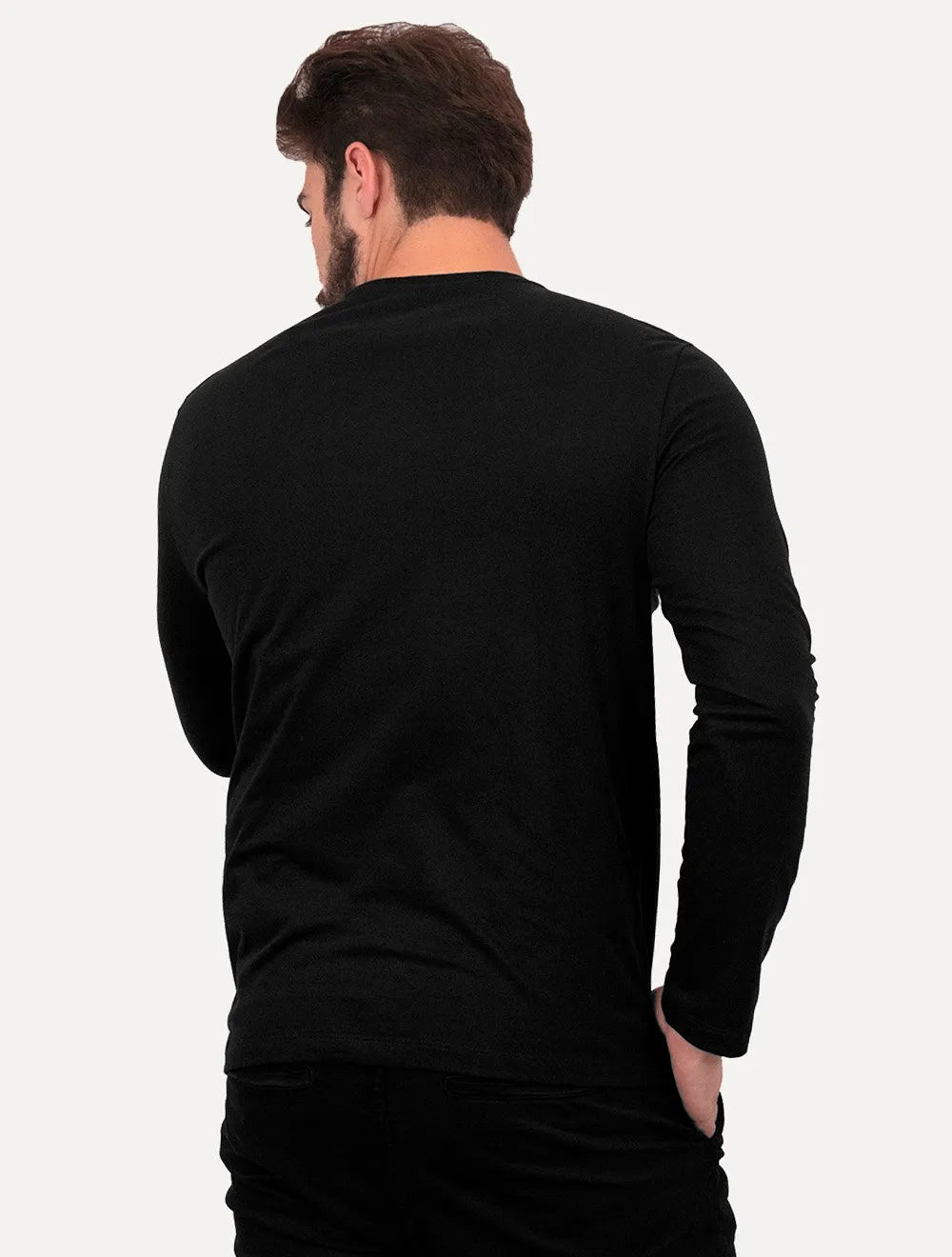 Camiseta Calvin Klein Masculina Meia Malha CK Preta