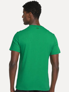 Camiseta Lacoste Masculina Regular Fit Print Croco Verde