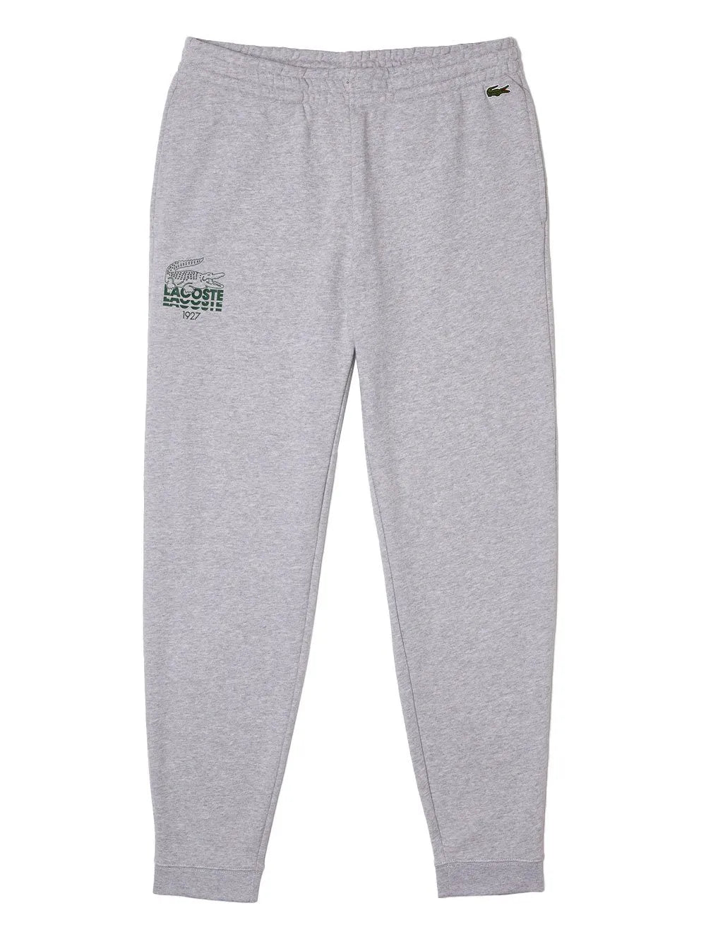 Calça Lacoste Moletom Masculina Croco Logo 1927 Cinza Mescla
