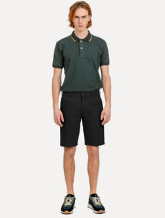 Bermuda King & Joe Masculina Slim Flex Cetim Preta